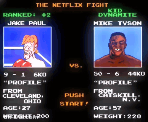 Jake Paul And Mike Tyson Boxing GIF