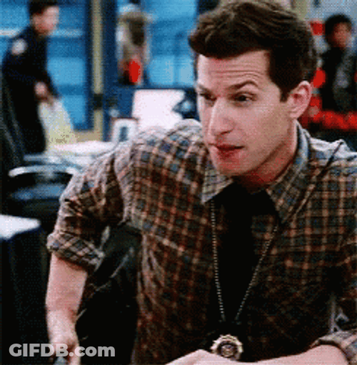 Jake Peralta Squint Look GIF