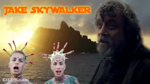 Jake Skywalker Poster With Bearded Man GIF