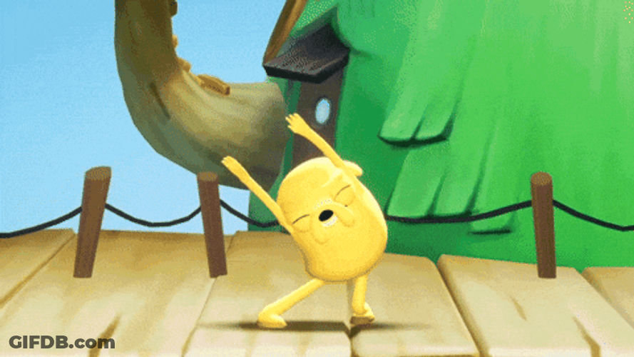 Jake The Dog Dancing Energetically GIF