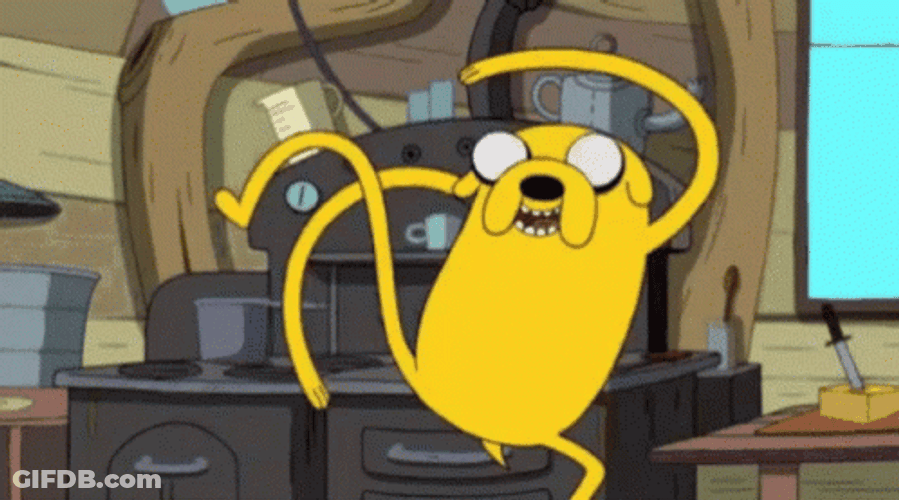 Jake The Dog Long Hands And Legs GIF