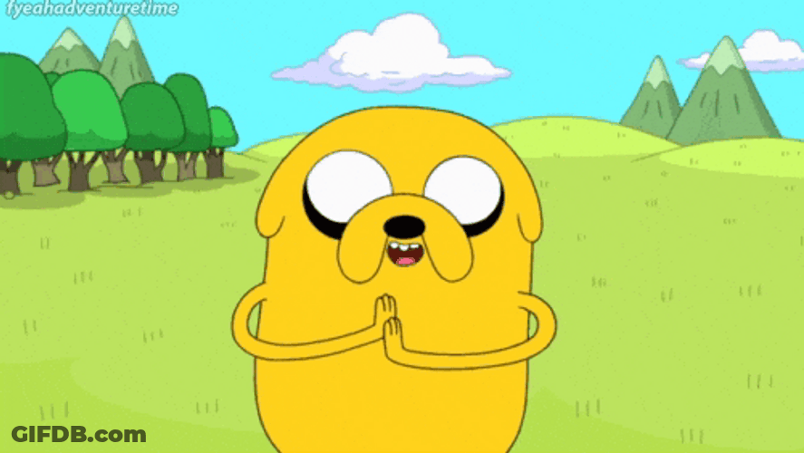 Jake The Dog Palm Rubbing GIF