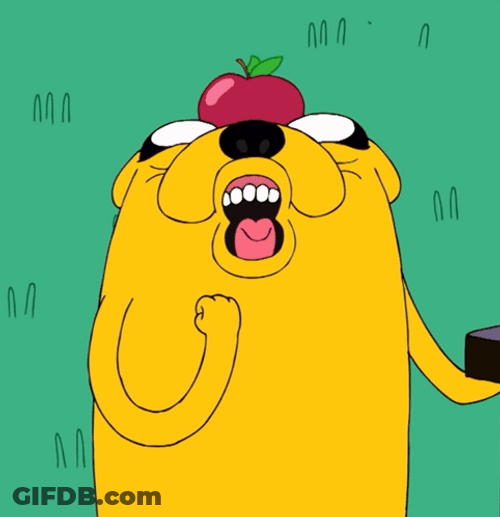Jake The Dog Screaming Meme GIF
