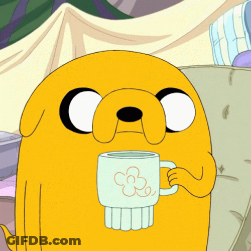 Jake The Dog Sipping GIF
