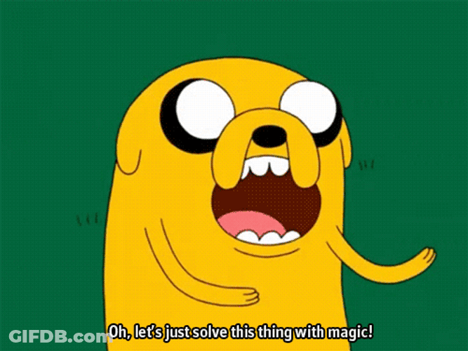 Jake The Dog Solving Things With Magic GIF