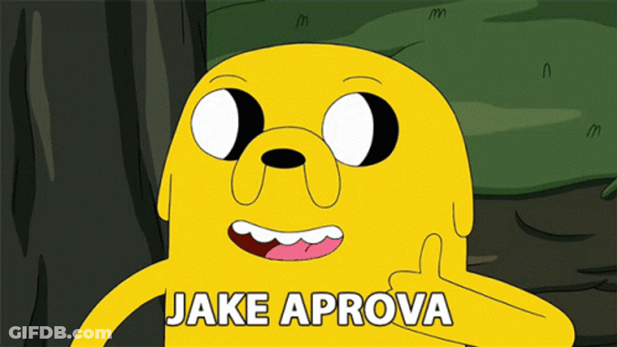 Jake The Dog Thumbs Up Kid Approved GIF