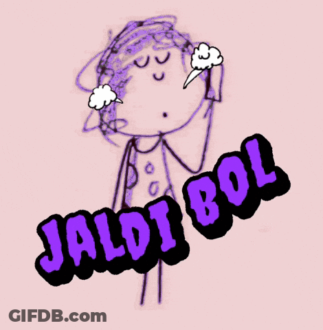 Jaldi Bol Cartoon Drawing GIF