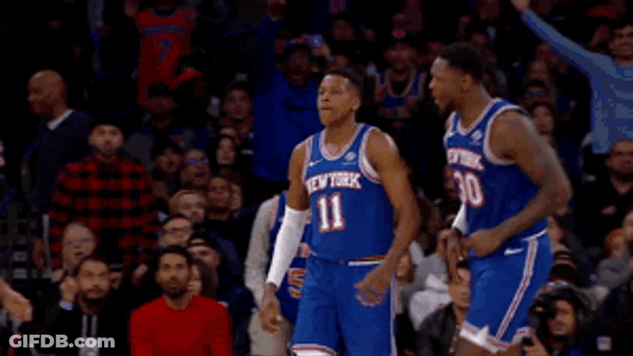 Jalen Brunson Celebration Basketball Icon GIF