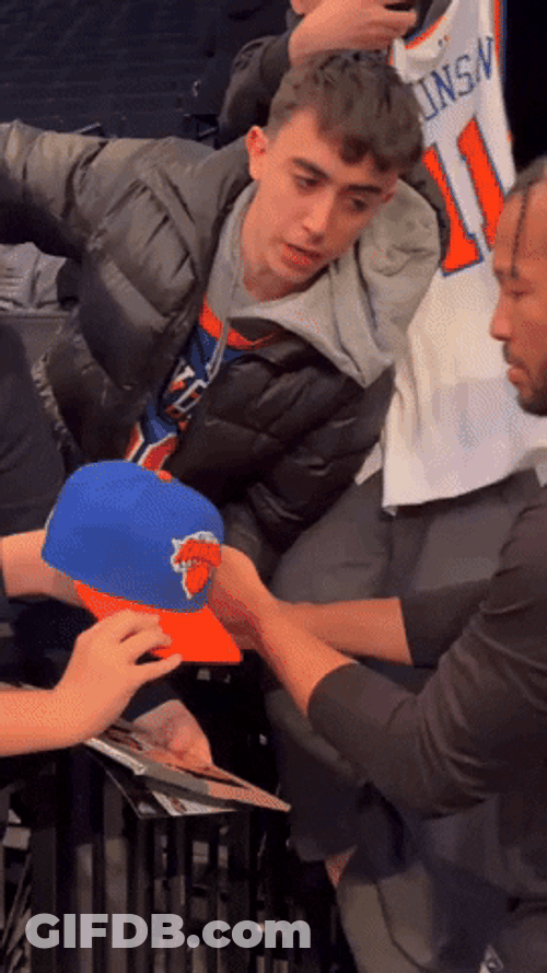 Jalen Brunson Celebration Fan Favorite GIF