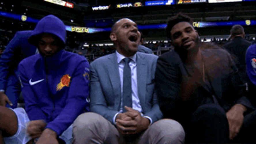 Jalen Brunson Celebration Fans Screaming Happily GIF