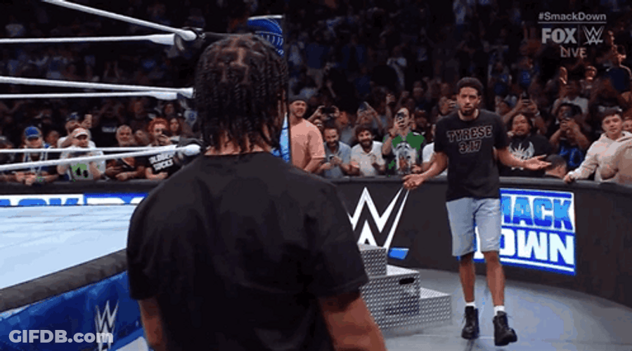 Jalen Brunson WWE Crossover GIF