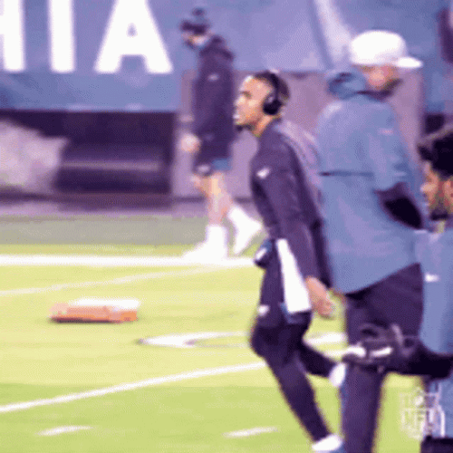Jalen Hurts Funny Dancing On Field GIF