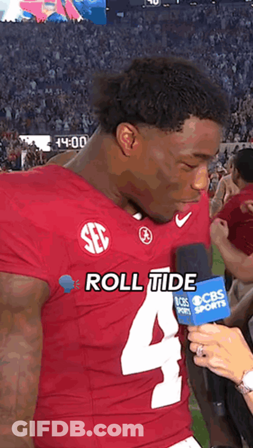Jalen Milroe Interview Roll Tide GIF