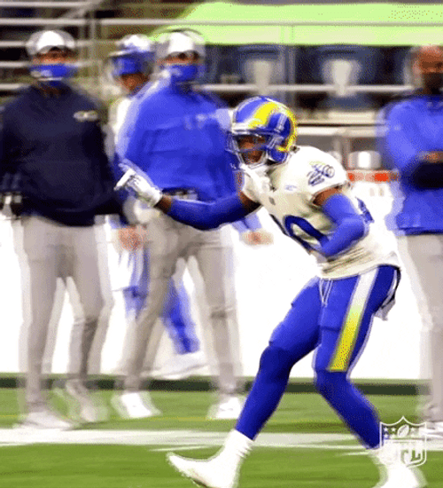 Jalen Ramsey Skipping Celebration GIF