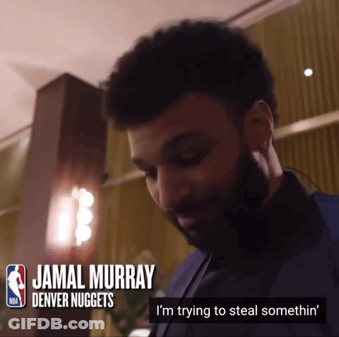 Jamal Murray Denver Nuggets Trying To Steal Somethin GIF