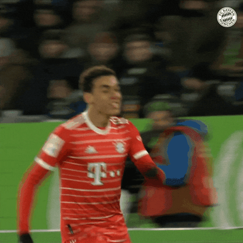 Jamal Musiala Happy Jumping GIF