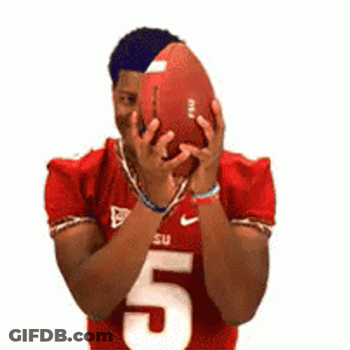 Jameis Winston Holding Football GIF