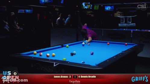 James Aranas Playing Against Dennis Orcallo GIF