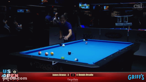 James Aranas Playing Against Dennis Orcollo GIF