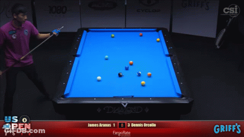 James Aranas Playing Pool With Dennis Orcollo GIF