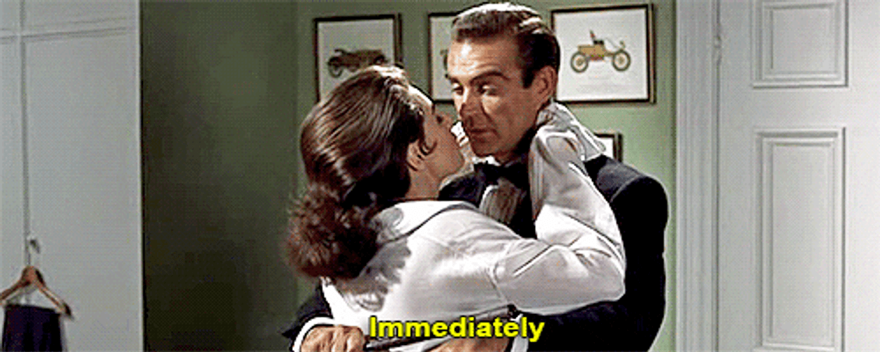 James Bond And Sylvia Trench GIF
