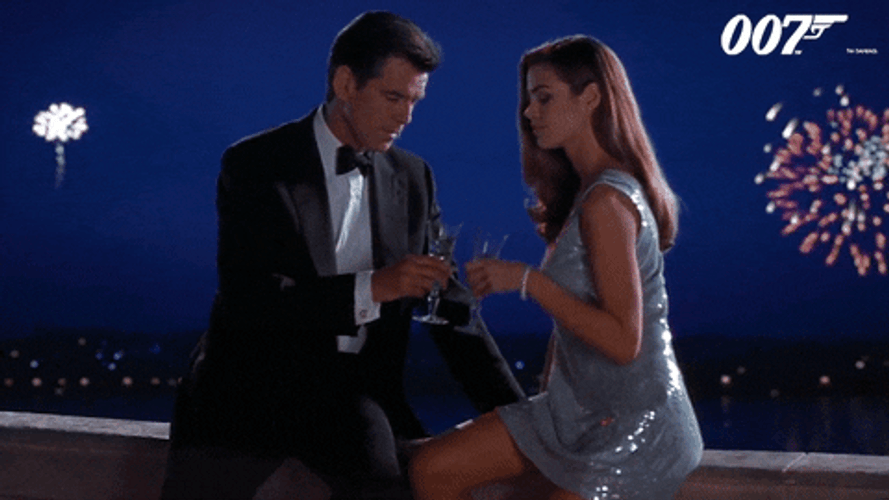 James Bond Cheers GIF