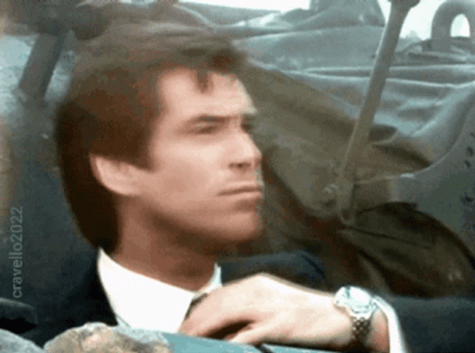 James Bond Fixing Neck Tie GIF