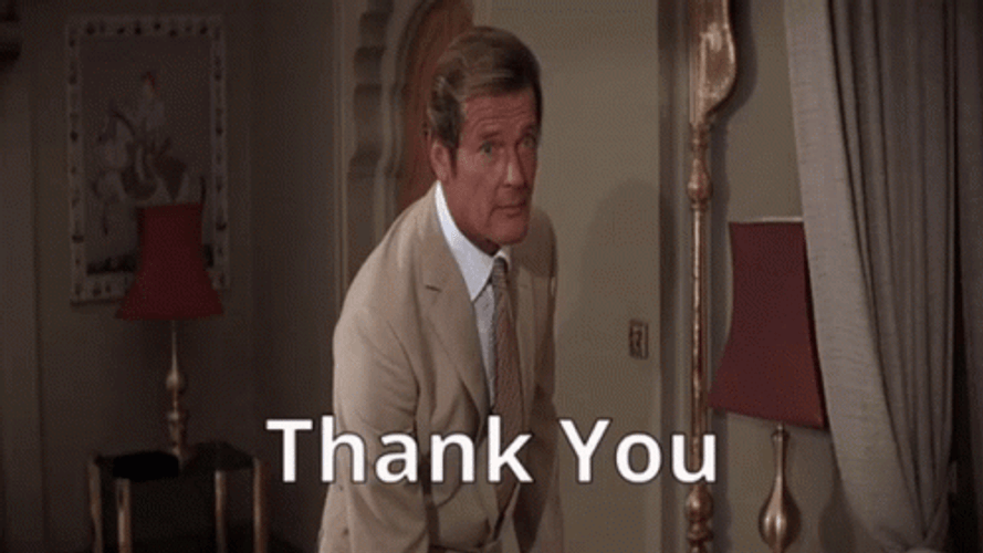 James Bond Thank You GIF