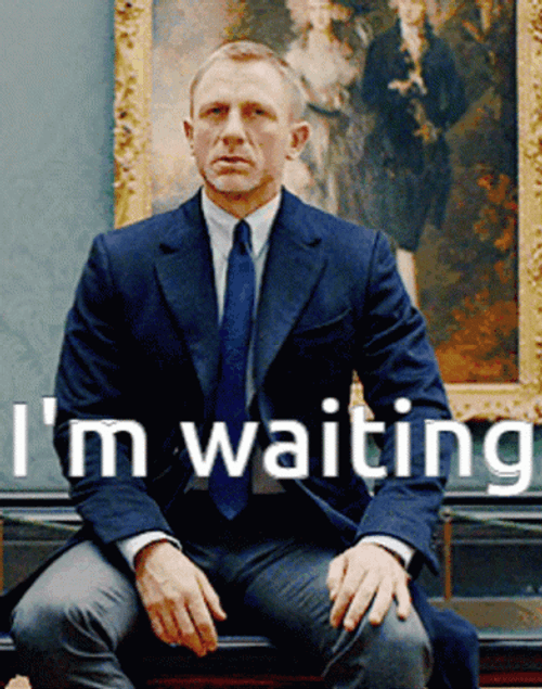 James Bond Waiting GIF