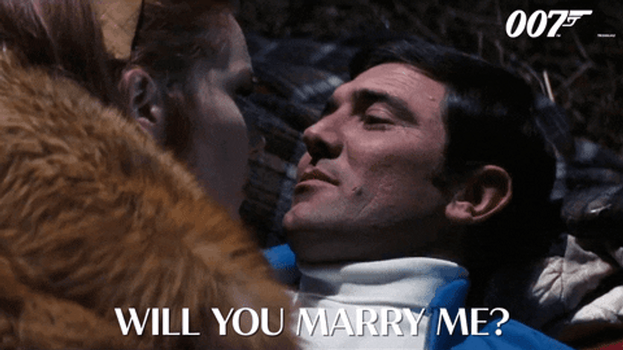 James Bond Will You Marry Me GIF
