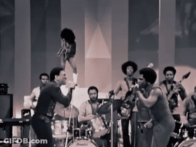 James Brown Duet Performance GIF