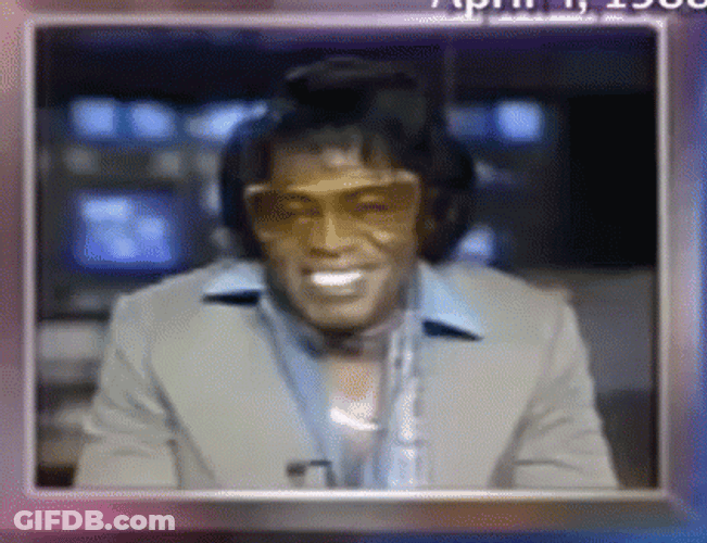 James Brown In An Interview GIF