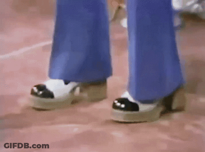 James Brown Tapping His Feet While Performing GIF
