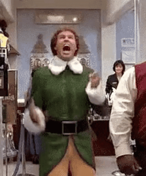 James Caan Jolly Christmas Elf GIF