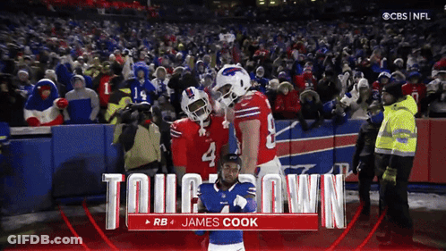 James Cook Buffalo Bills Football Player On Field GIF