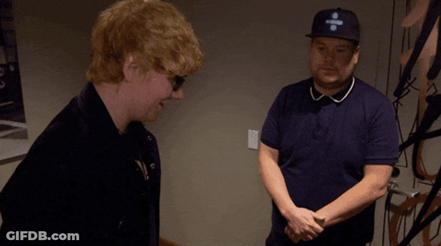 James Corden Back Off GIF