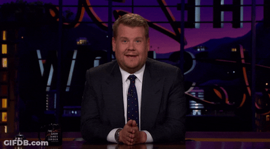 James Corden Funny Salute GIF