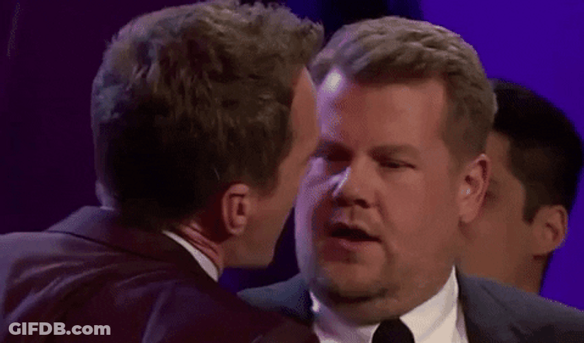 James Corden Neil Patrick Harris Lick GIF