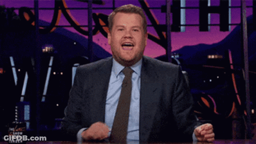 James Corden Sassy Finger Snap GIF