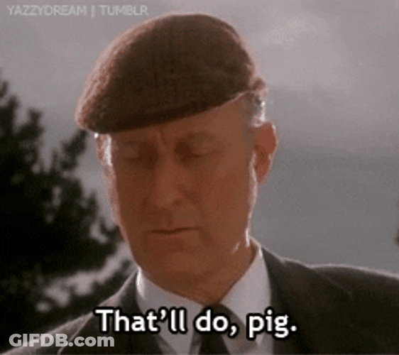 James Cromwell Babe Movie GIF