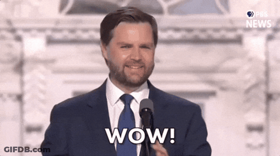 James David JD Vance Amazed Wow GIF