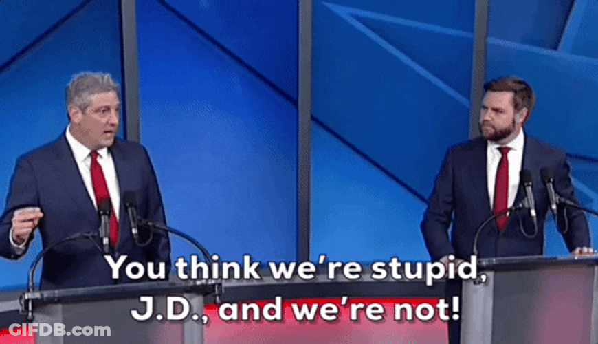 James David JD Vance Heated Debate GIF