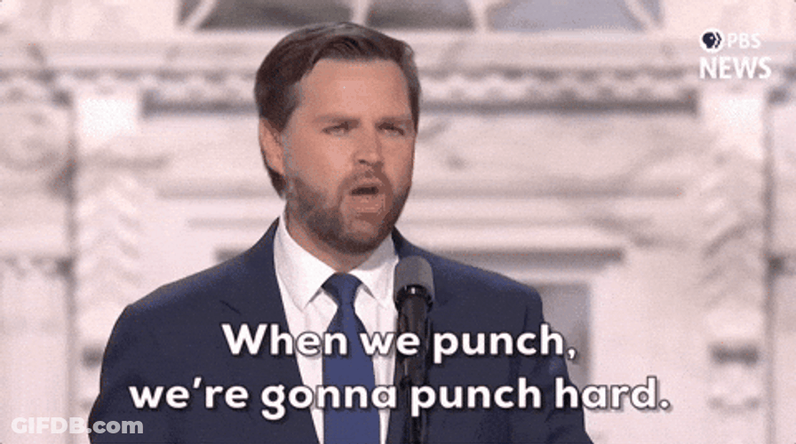 James David JD Vance Punch Hard GIF
