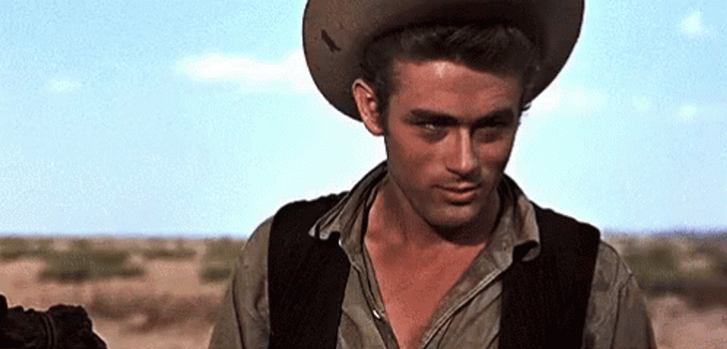 James Dean Cowboy Giant Movie GIF