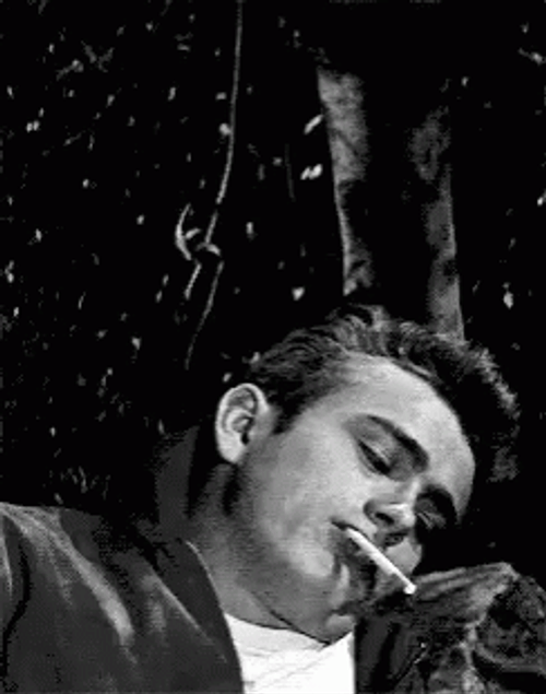 James Dean Crying Smoke GIF