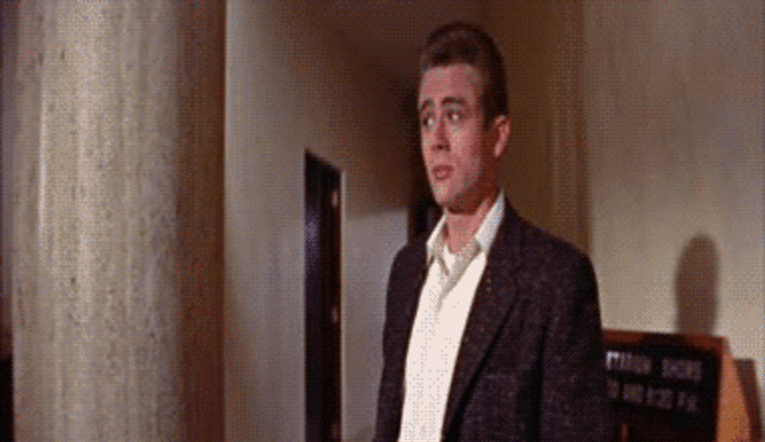 James Dean Curious Walk GIF