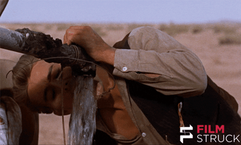 James Dean Drinking Water GIF