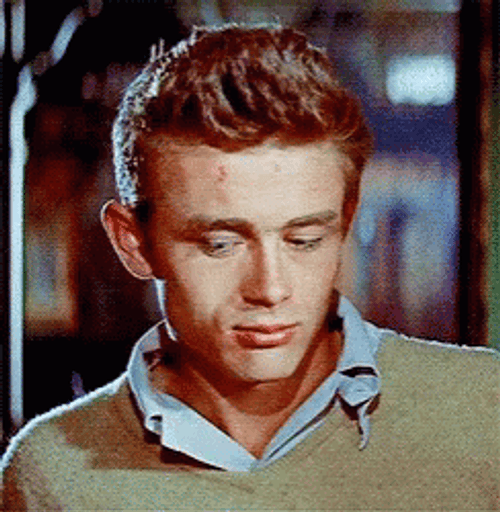 James Dean Nodding Yes GIF