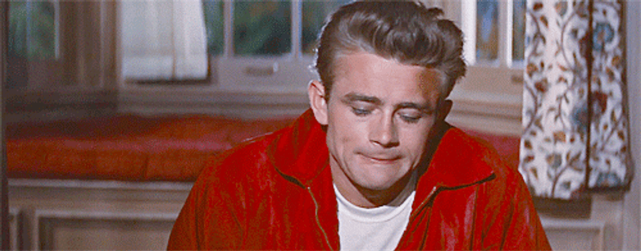 James Dean Sad Smile Face GIF