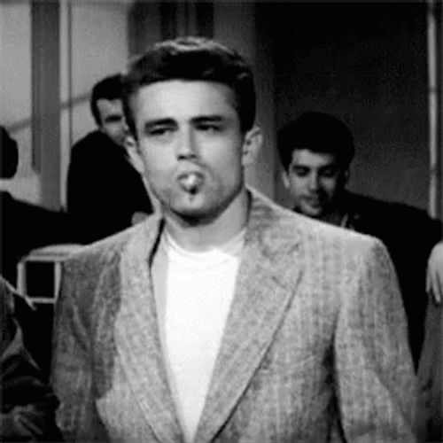 James Dean Smoking Rebel GIF